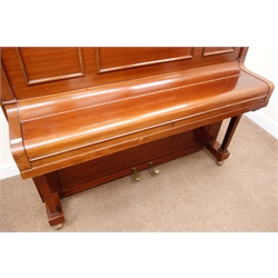  Waddington & Sons Ltd Model Two Bremar overstrung mahogany cased upright piano (W151cm, H127cm, D65cm) and piano stool (2)  