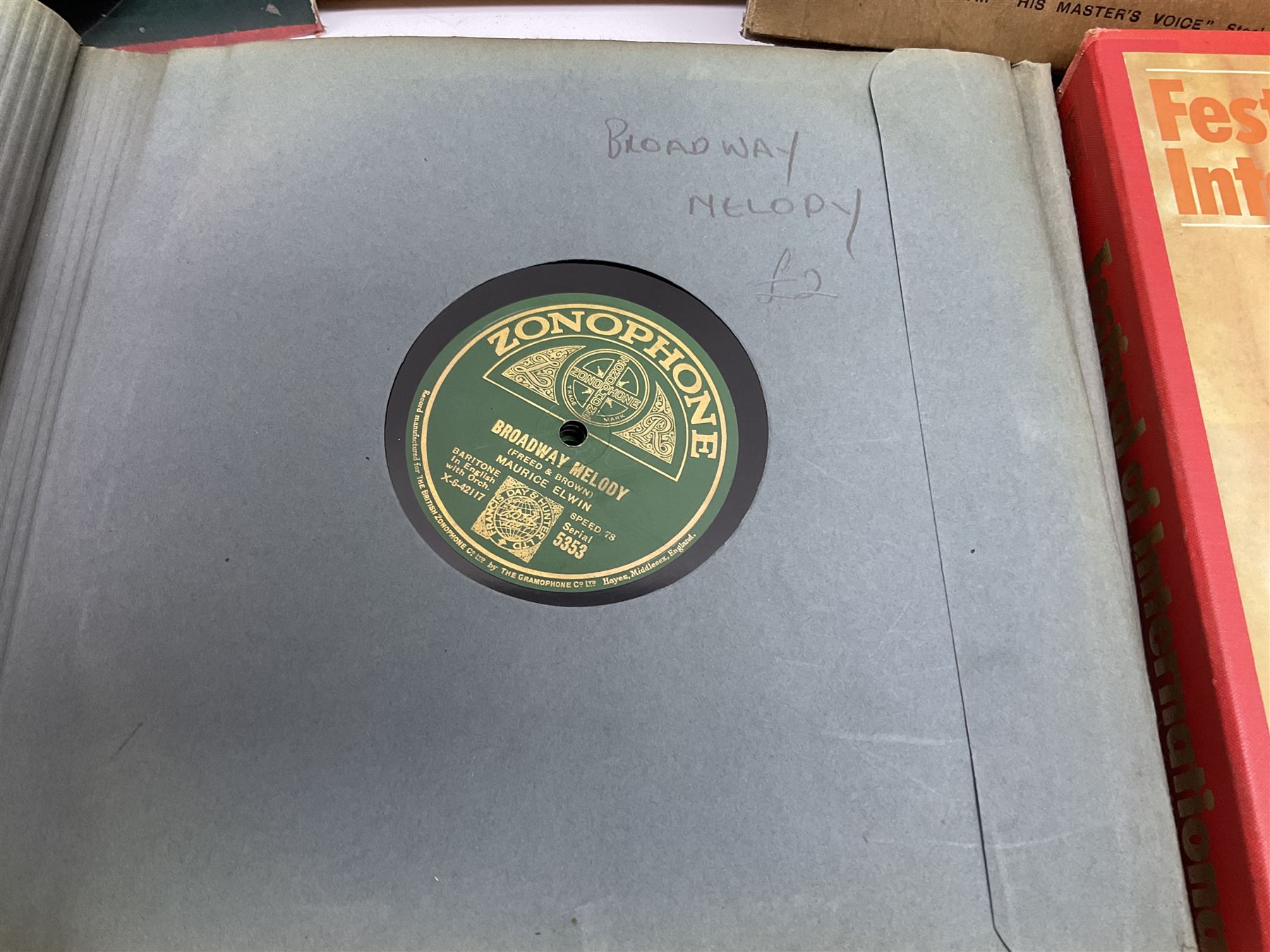 Quantity of 78rpm records including Reader's Digest 'Festival of