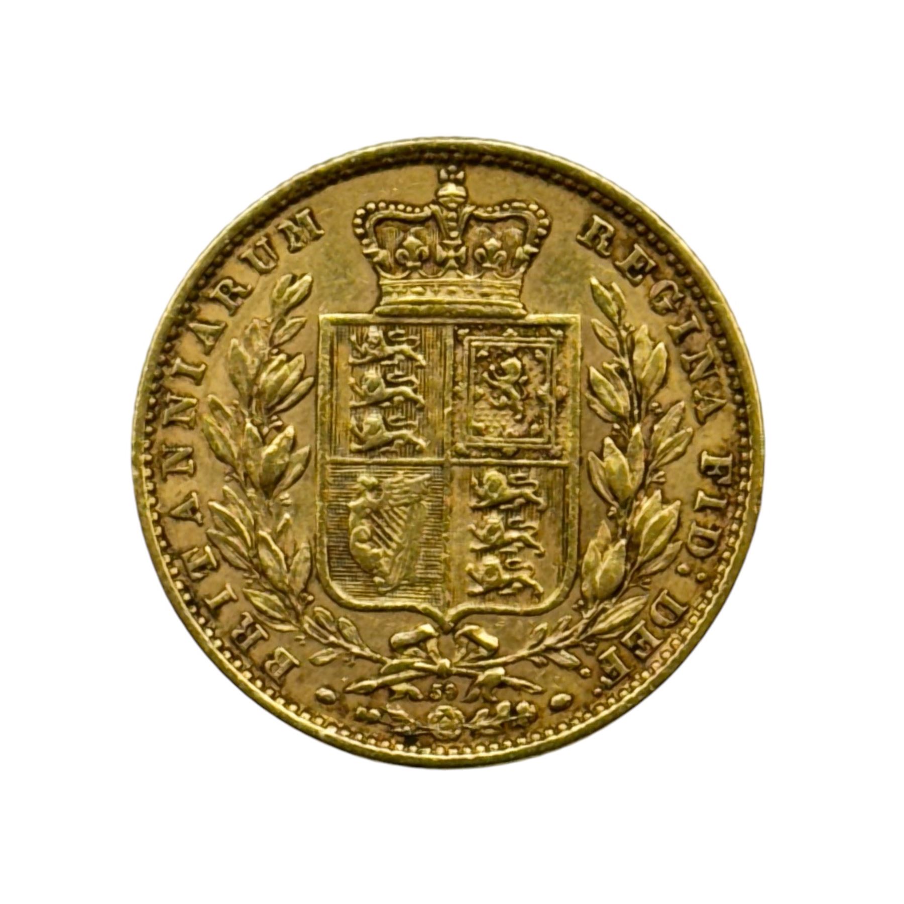 Queen Victoria 1872 gold full sovereign coin