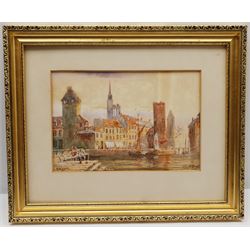 Edward Nevil (British fl.1880-1900): 'Cologne', watercolour signed and titled 19cm x 27cm