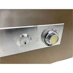 Cock fireproof combination safe, with key and instructions