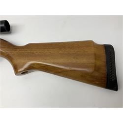 BSA 22 caliber air riffle with telescopic sight, in Fambeau hard case