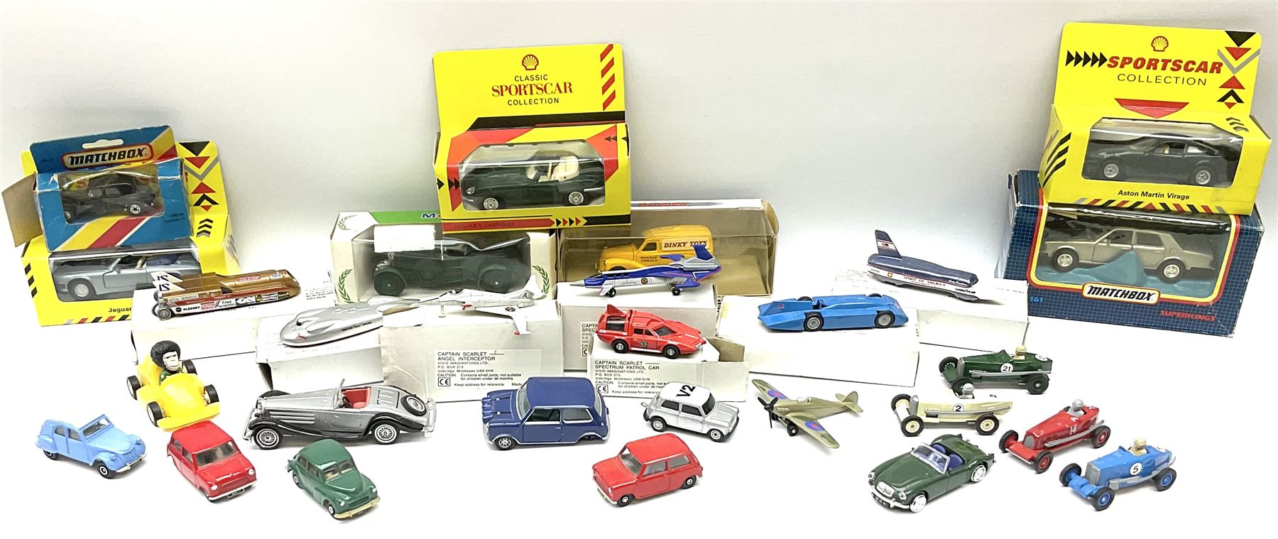 Various makers fourteen boxed and thirteen unboxed modern diecast
