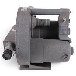 Wollensak Fastax 16mm WF 3T high speed cine camera, serial no. 16T-197, with a Wollensak Fastax Pro Raptar Telephoto lens no. E17644 with a Wollensak size 8 filter hood, made in USA circa 1955