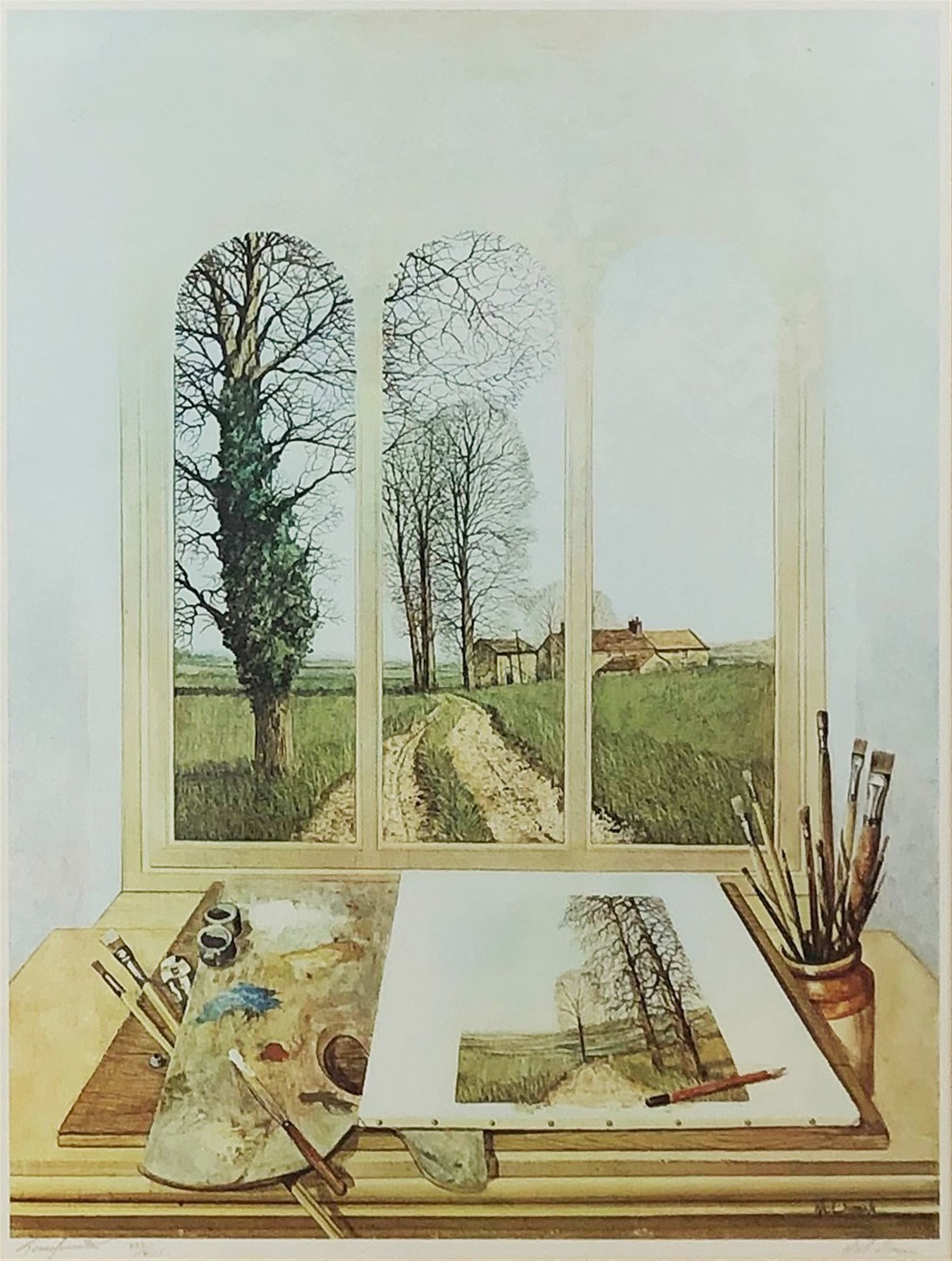 After Neil Simone (British 1947-): 'Transformation' and 'Tree Route', pair limited edition colour prints signed, titled and numbered in pencil 57cm x 43cm (2)
