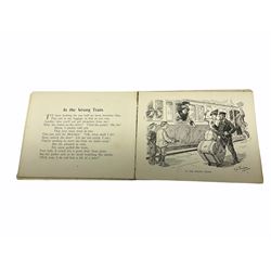 Ten Victorian and later illustrated children's books including A Apple Pie by Kate Greenaway, The Pickletons Told and Drawn by Ingles Rhode, Off for the Holidays illustrated by G.H. Thompson, The Robbers of Squeak by A.M. Lockyer, Lear's Nonsense Drolleries, Gullivers Travels by Jonathan Swift etc
