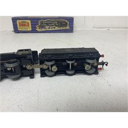 Hornby Dublo - 3-rail Class 8F 2-8-0 freight locomotive no.48158 with tender, Duchess Class 4-6-2 ‘Duchess of Montrose’ locomotive no.46232, Class 4MT Standard Tank 2-6-4 locomotive no.80054, all in original boxes; and Class N2 0-6-2 Tank locomotive no.69567, without box (4) 