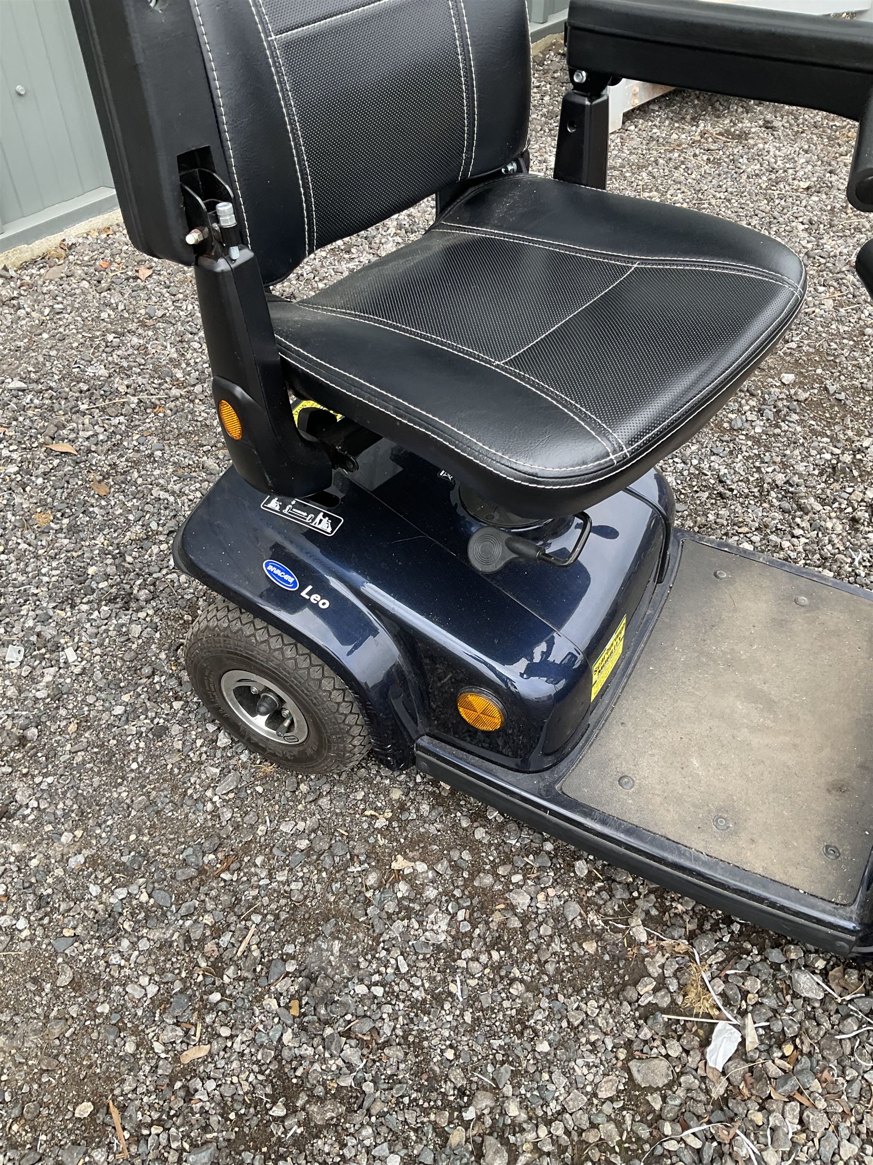Invacare Leo Four wheel mobility scooter with charger and key  - THIS LOT IS TO BE COLLECTED BY APPOINTMENT FROM DUGGLEBY STORAGE, GREAT HILL, EASTFIELD, SCARBOROUGH, YO11 3TX