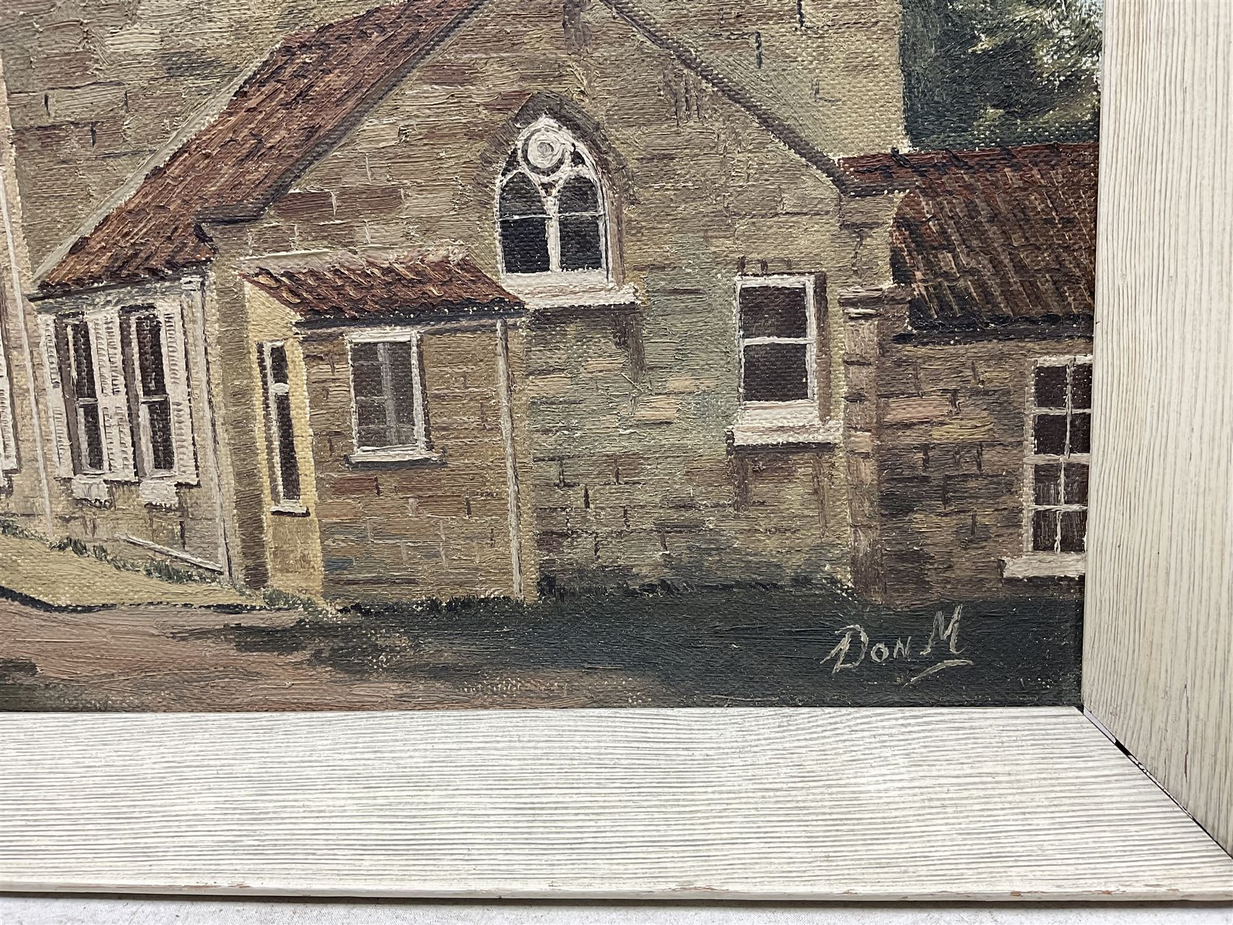 Don Micklethwaite (British 1936-): The Everley Hotel - Hackness, oil on board signed, titled verso 41cm x 60cm