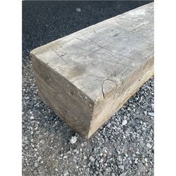 Oak beam, (L26cm x D23cm x H310cm) - THIS LOT IS TO BE COLLECTED BY APPOINTMENT FROM DUGGLEBY STORAGE, GREAT HILL, EASTFIELD, SCARBOROUGH, YO11 3TX
