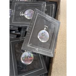 Seventeen Atlas Editions Glory of Steam pocket watches, boxed