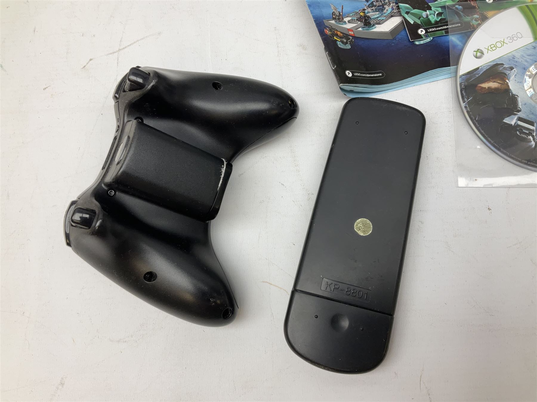 Wharfedale TV with built in DVD player, together with xbox controller and twenty three xbox games