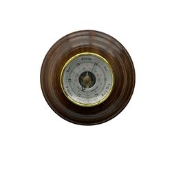 Barometer and spring driven mantle clock
