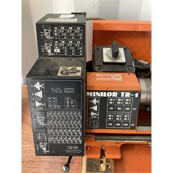 Minilor TR-1 metal lathe with three jaw self centring chuck, mounting plate - THIS LOT IS TO BE COLLECTED BY APPOINTMENT FROM DUGGLEBY STORAGE, GREAT HILL, EASTFIELD, SCARBOROUGH, YO11 3TX