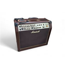 Marshall AS100D acoustic guitar amplifier, serial no. C-2016-13-1305-1, with instruction booklet, H52cm, W59cm