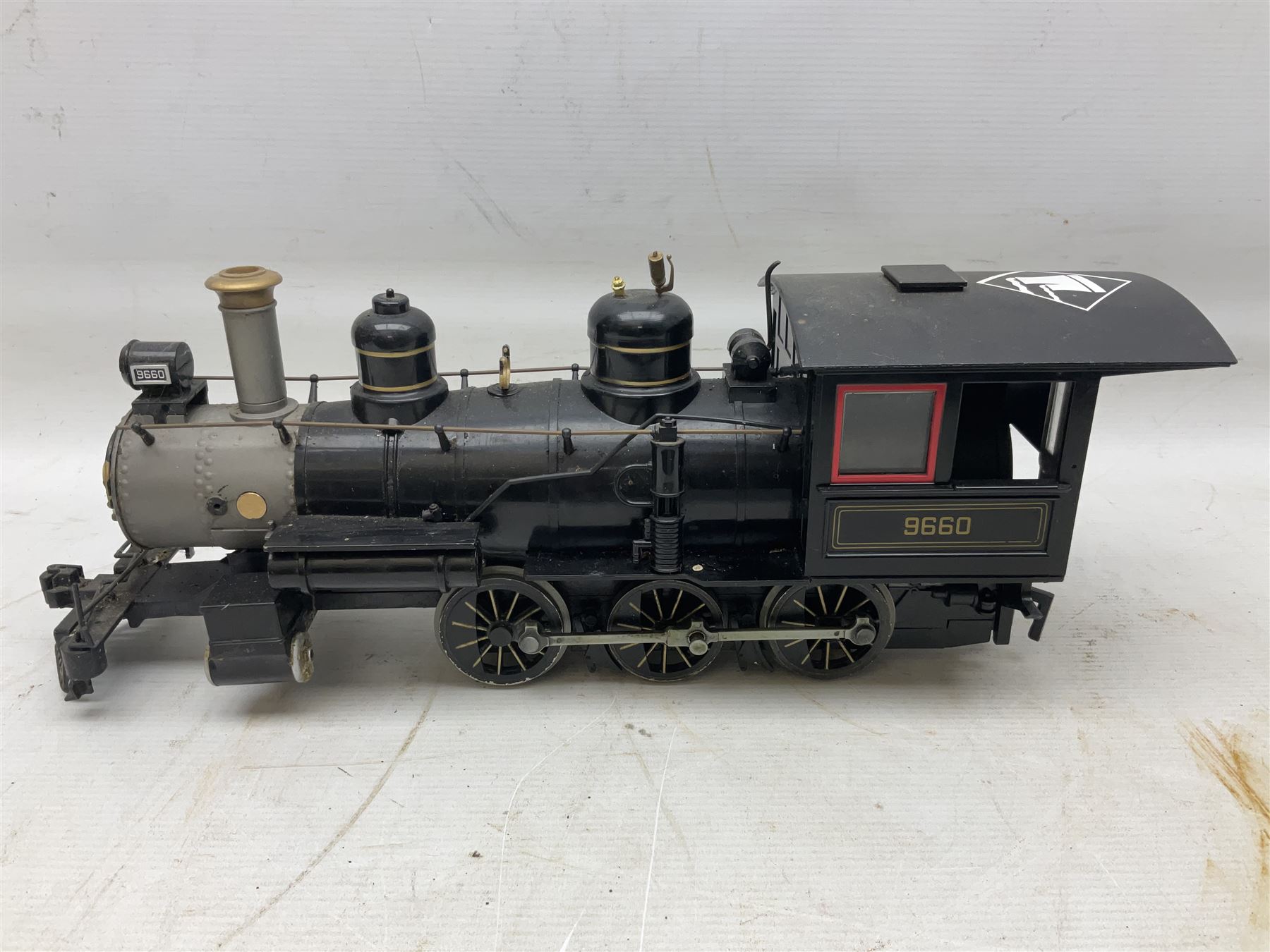 Bachmann G scale, gauge 1 2-4-2 steam locomotive, no F1101 'Old Timer ', together with a similar Bachmann 0-4-0 steam locomotive, both unboxed 