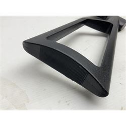 Crosman Model 2250B .22 cal. CO2 rifle, with PAO red dot sight and skeleton stock, serial no.221B76447, L77.5cm overall  NB: AGE RESTRICTIONS APPLY TO THE PURCHASE OF AIR WEAPONS.