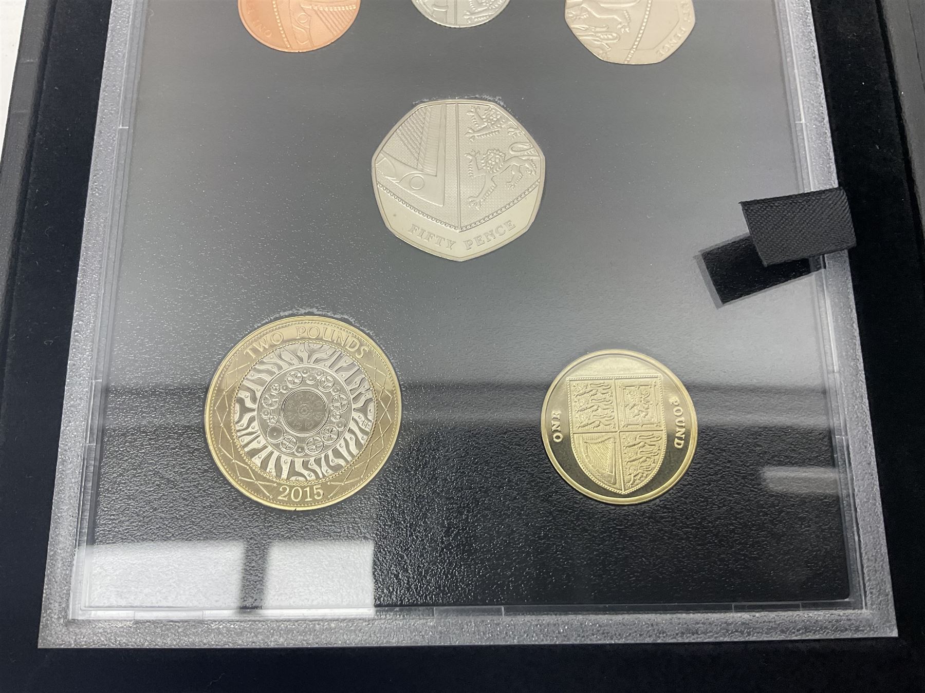 The Royal Mint United Kingdom 2015 proof coin set collector edition, cased with certificate