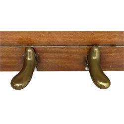 Kemble - Mini X miniature upright piano in sapele mahogany case, with an iron overstrung frame, underdamper action, original hammers, dampers and felts, with sustain and sostenuto pedals, 88 keys (seven octave) keyboard. 