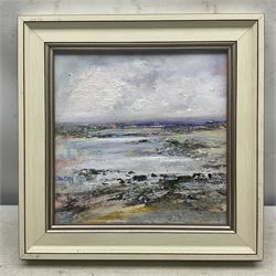 Peter Hodson (British Contemporary): Coastal Scenes, three oils on board signed max 25cm x 25cm (3)