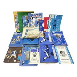 1931 F.A. Cup Final Birmingham City printed silk handkerchief, quantity of Birmingham City football programmes, and Tufty Club silk handkerchief