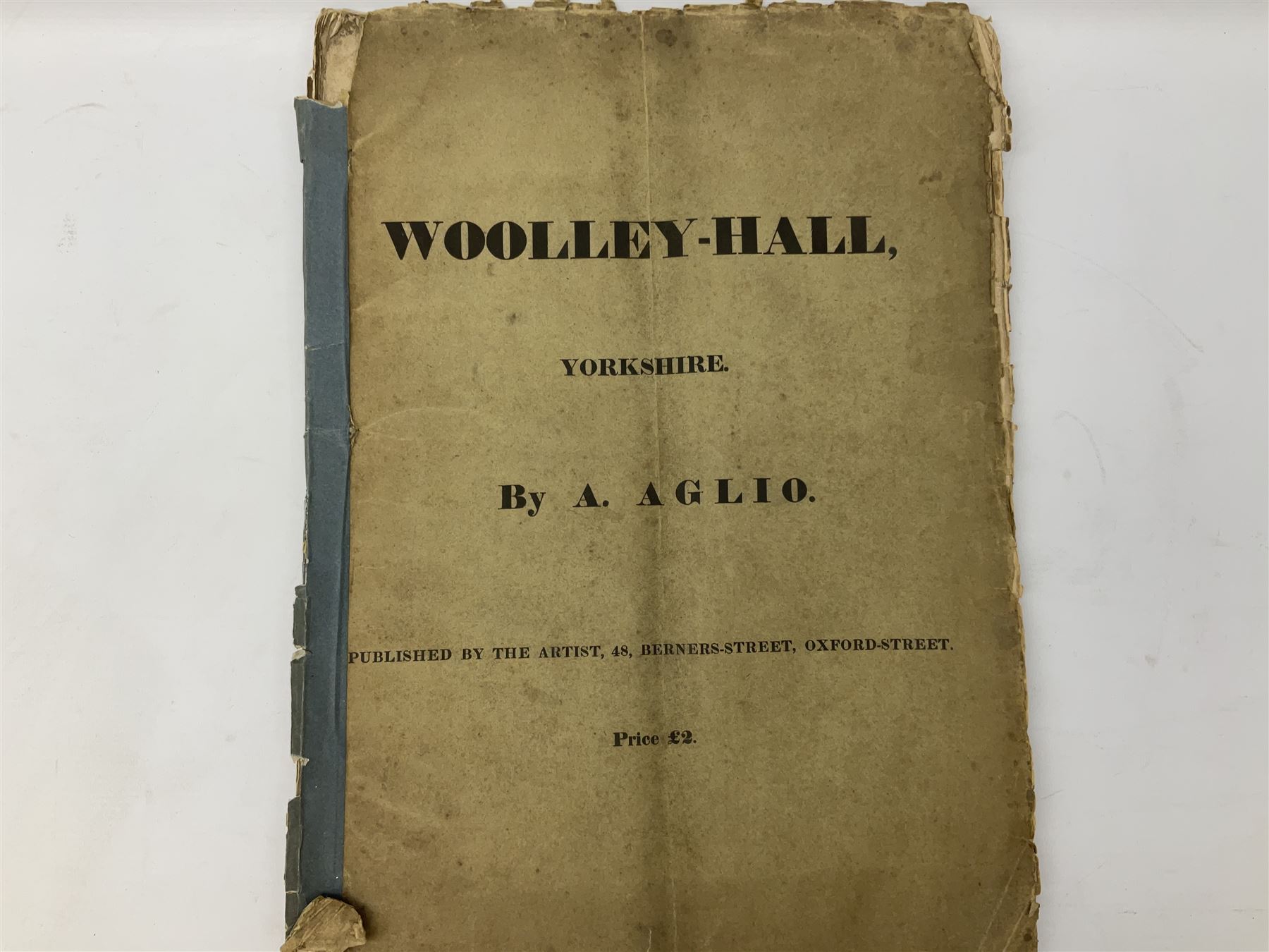 George Cuitt Jnr (British 1779-1854): 'Select parts of Kirkstall Abbey', complete set six etchings signed titled and dated 1823 in the plate, oblong folio; J Metcalf and J Carmichael (British 18th/19th century): 'Fountains Abbey Intended To Illustrate The Architecture And Pictureseque Scenery Of That Celebrated Ruin', seven etchings (one missing) pub. 1832 with Historical and Architectural Description by T Sopwith, oblong folio; Augostino Aglio (Italian 1777-1857): 'Sketches of the Interior & Temporary Decorations in Woolley-Hall Yorkshire', complete set 22 lithographs dated 1821, pub. by the artist, oblong folio max 54cm x 37cm (3)
