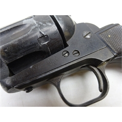  Replica model of a Colt 45 single action Army revolver and leather holster (2)  
