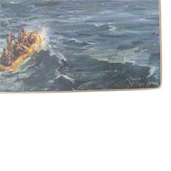 Terence Cuneo (1907-1996); The Sea Shall not Have them, British Wartime Home Front R.A.F. Oleograph, circa1944, H32cm, W24cm 
