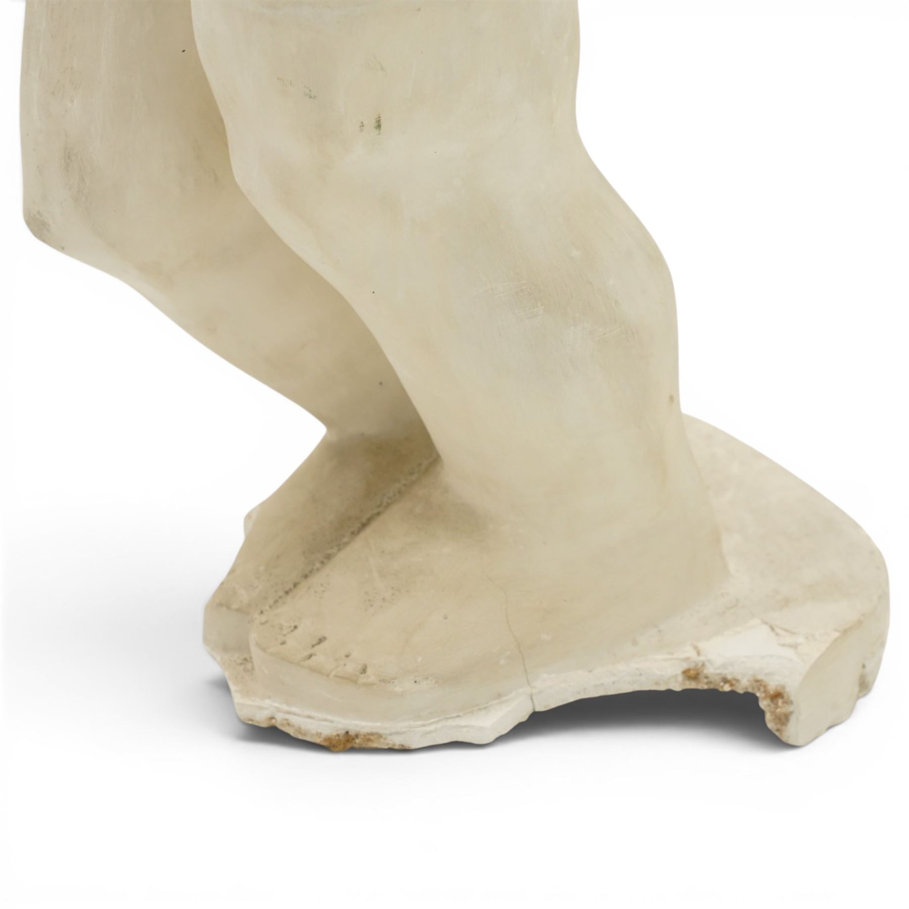 Robert Clatworthy RA (British 1928-2015): Nude Female Standing, cast fibreglass resin sculpture in white finish, W30cm H83cm
Provenance: Gifted directly by the artist to the vendor's partner