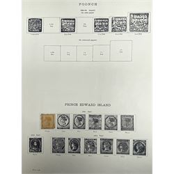 Australia Queensland Queen Victoria and later stamps, including various early perf issues, 1879-82 various values including one shilling, 1882-95 with higher values five shillings, ten shillings and one pound etc, housed on pages