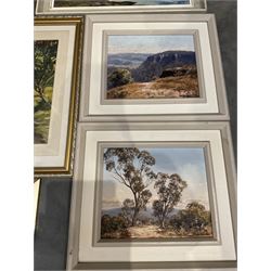 Collection of oil paintings and watercolours, various artists including Harry Emmett, JF Allen, VG Mitchell, B Sherne, Leslie Kersley, etc (12)
