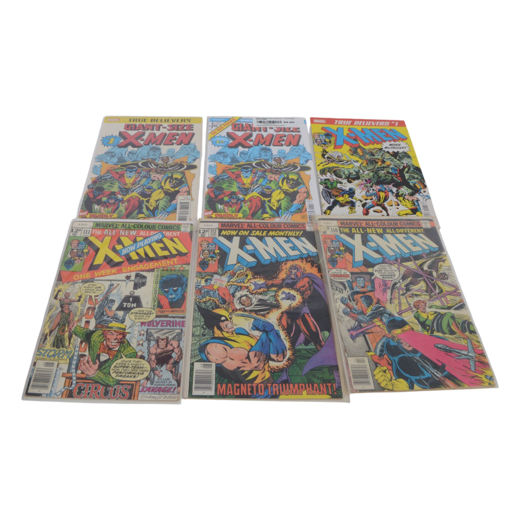Thirty-one Marvel Bronze Age and later comic books, including True Believers Giant Size X-Men, Giant Size X-Men issue #1 fascimile edition, True Believers No.1 Moira MacTaggert #11, 'The All New All Different X-Men' issues #95, #96, #97, #98, #99, #100, #101, #108, #109, #110, #111, #112, and X-Men Genesis The Early Years, #1 May 1994 Direct Edition, X-Men issue #138, Special Double size issue #137 (Death of Phoenix issue), siz Dreadstar comic books issues #1, #2, #3, #4, #5 and #6 and eight 'Deathlok' #25 #26, #28, #30, #31, #35, #36 and 1st Issue Collectors item 'Deathlok'