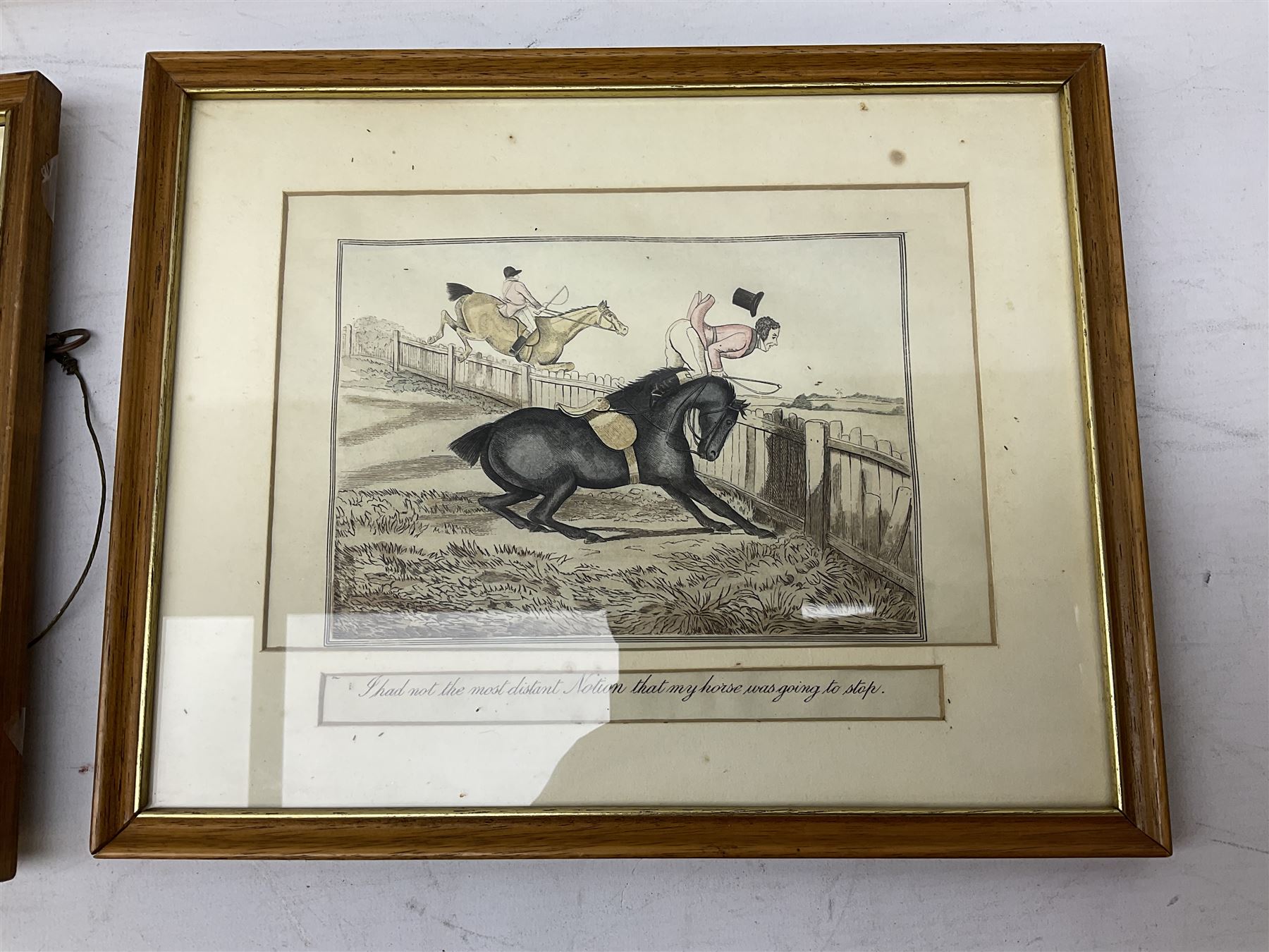 Edmund Dulac's Picture book for the French Red Cross, together with four framed and glazed hand coloured equestrian prints, in one box