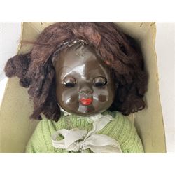 Ideal 'Tank Command' battle action game; boxed; Kay 'Pin Football' bagatelle game; Coleco Cabbage Patch Kids 'Carita Aleen' doll; boxed with certificate; and Palitoy composition head and body doll; boxed (4)