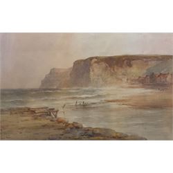 Edward (Arden) Tucker Jnr (British 1847-1910): Low Tide at Staithes, watercolour signed 26cm x 41cm 
Provenance: private collection, purchased Boulton & Cooper 3rd August 2011 Lot 404