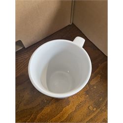 White ceramic coffee mugs approx. (67)- LOT SUBJECT TO VAT ON THE HAMMER PRICE - To be collected by appointment from The Ambassador Hotel, 36-38 Esplanade, Scarborough YO11 2AY. ALL GOODS MUST BE REMOVED BY WEDNESDAY 15TH JUNE.