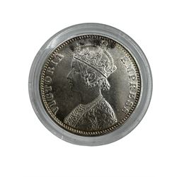 King William IIII East India Company 1835 one rupee and two Queen Victoria India one rupee coins dated 1879, 1901 (3)