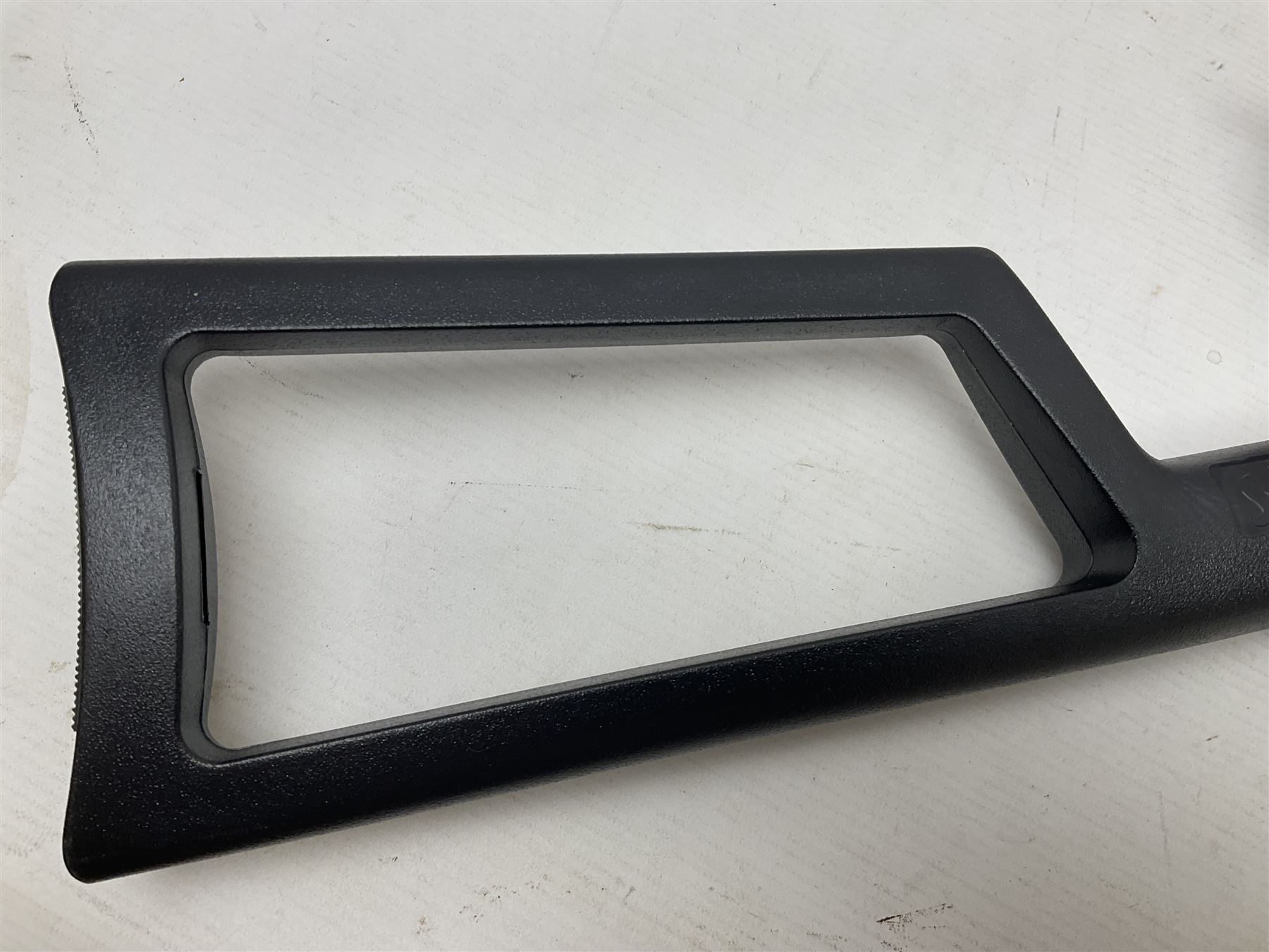 Crosman Model 2250B .22 cal. CO2 rifle, with PAO red dot sight and skeleton stock, serial no.221B76447, L77.5cm overall  NB: AGE RESTRICTIONS APPLY TO THE PURCHASE OF AIR WEAPONS.