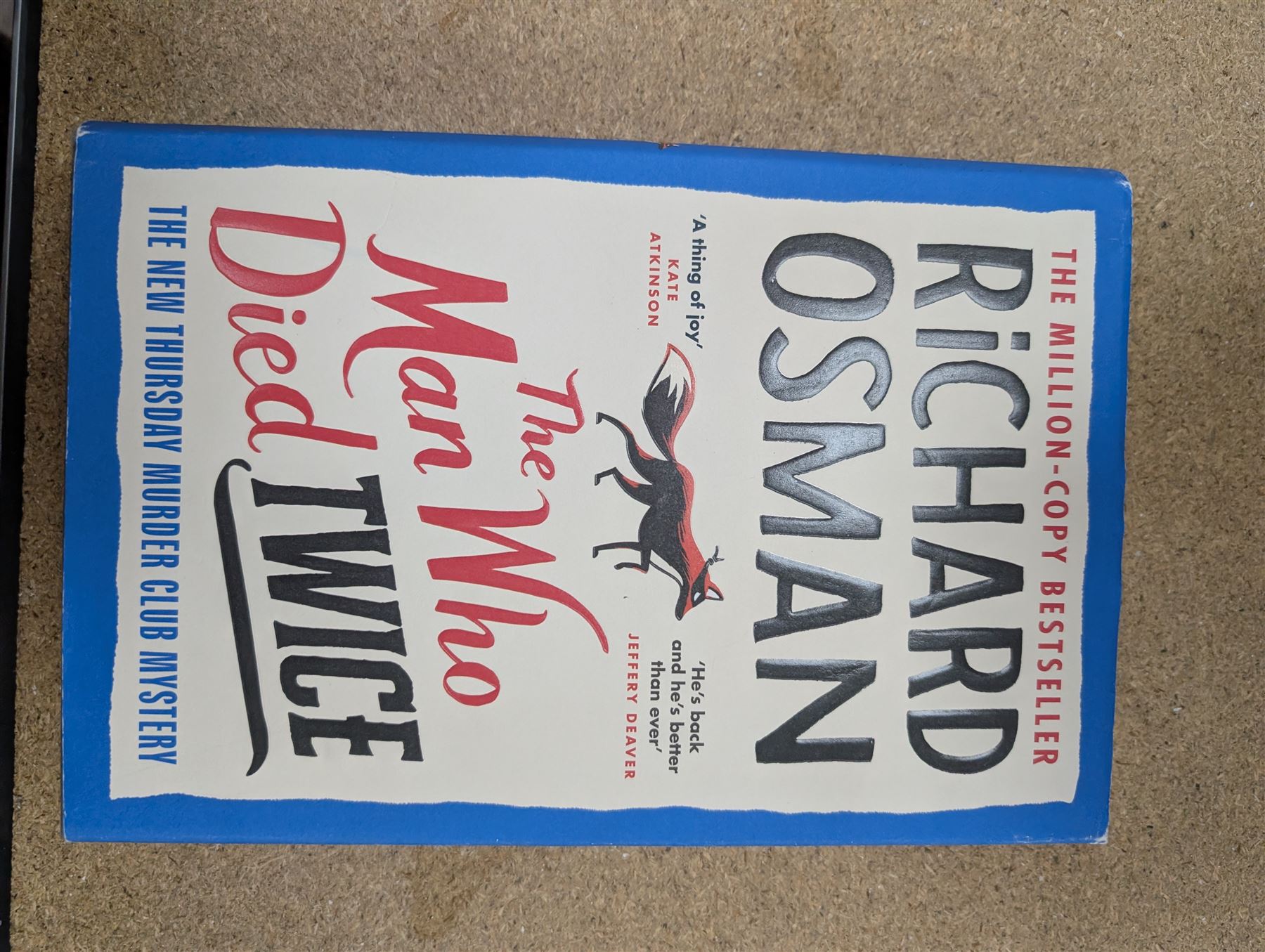 Eight first edition books, comprising signed Bob Mortimer 'And Away' autobiography, signed Richard Coles 'Murder Before Evensong' and six Richard Osman books, including 'The Thursday Murder Club' and 'The Last Devil To Die', with two Richard Osman signed bookplates