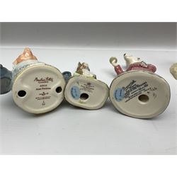 Sixteen Royal Albert Beatrix Potter figures, including Poorly Peter Rabbit, Jemima Puddle Duck and Squirrel Nutkin etc, all boxed together with a Beswick Beatrix Potter Jeremy Fisher miniature jug and four Beswick Wind in the Willows figures 