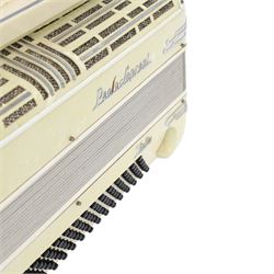 Paolo Soprani accordion, with 120 bass buttons and 41 piano keys, in soft case