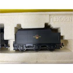 Hornby ‘00’ gauge - three ‘weathered’ locomotives comprising Class 8F 2-8-0 locomotive no.48062 in BR black; Class 9F 2-10-0 locomotive no.92151 in BR black; Class 5MT 4-6-0 locomotive no.44781 in BR black; in original boxes (3) 