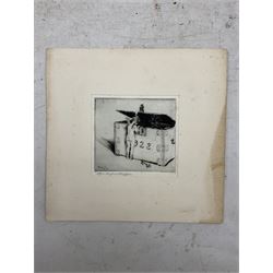 Alexander Brantingham Simpson (British fl.1904-1931): Collection of nine drypoint etchings, variously signed in pencil and in the plates, max 17cm x 28cm (9) (unframed)