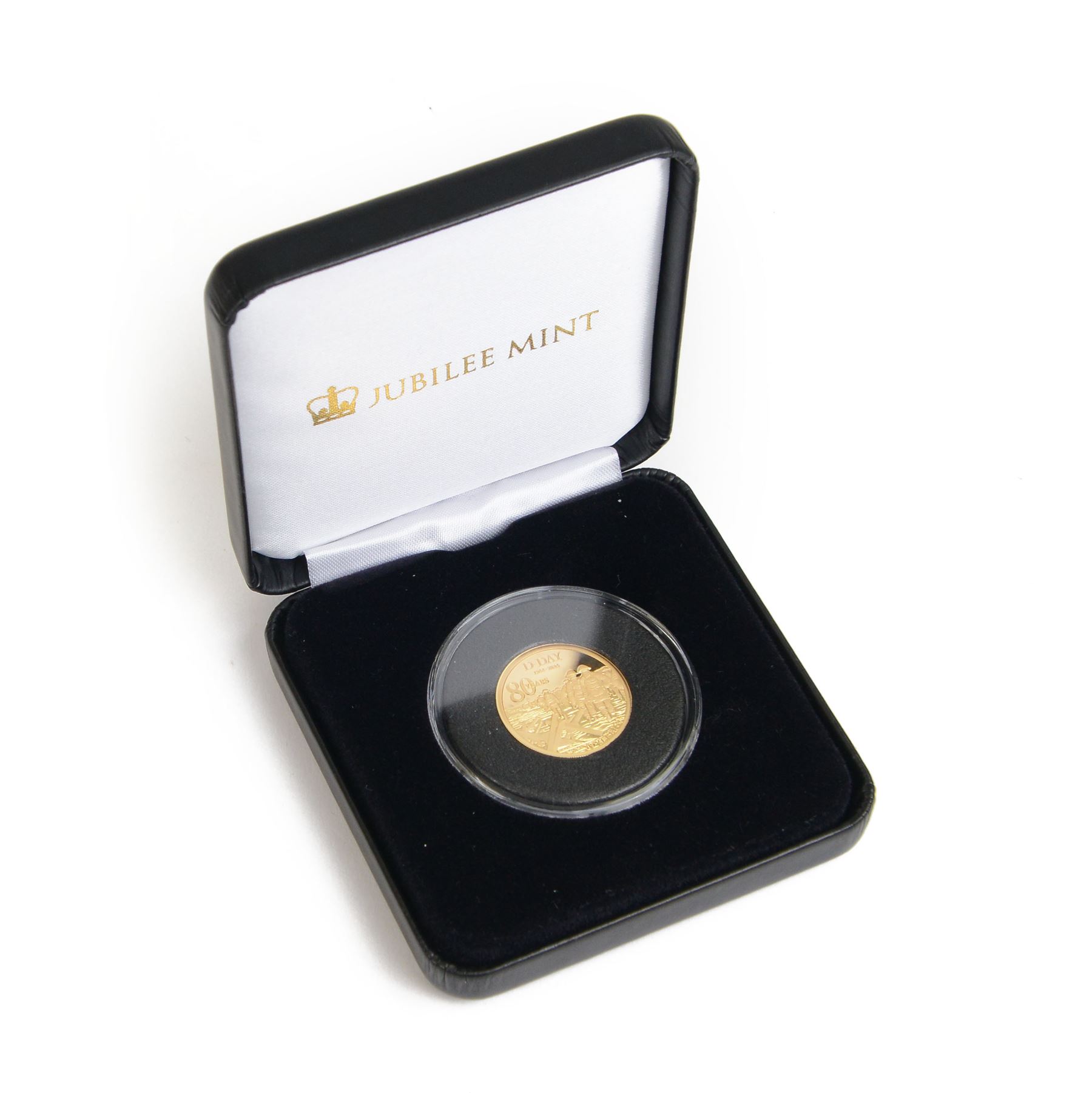 King Charles III Alderney 2024 '80th Anniversary of D-Day' gold proof full sovereign coin, cased with certificate