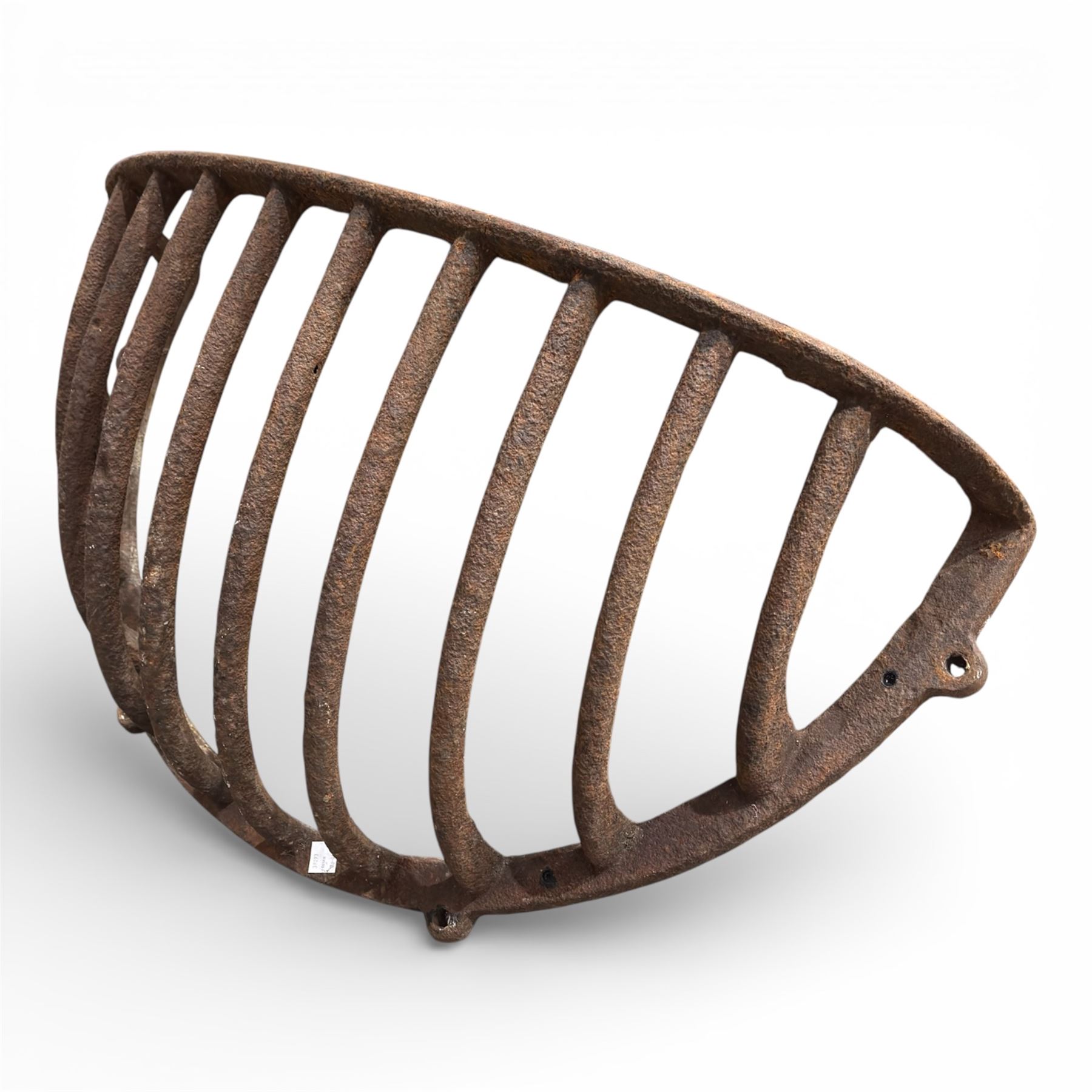 Pair of large 19th century cast iron hay racks