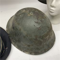 Two air force jackets, together with two helmets and Bamberger Mutzen Industrie German military hat and two others 