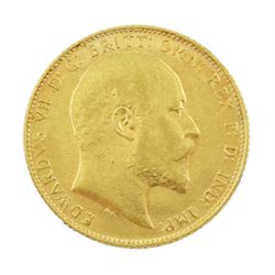 King Edward VII 1907 gold full sovereign coin
