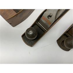 Stanley RB10 plane, two Stanley Bailey planes and another plane (4)