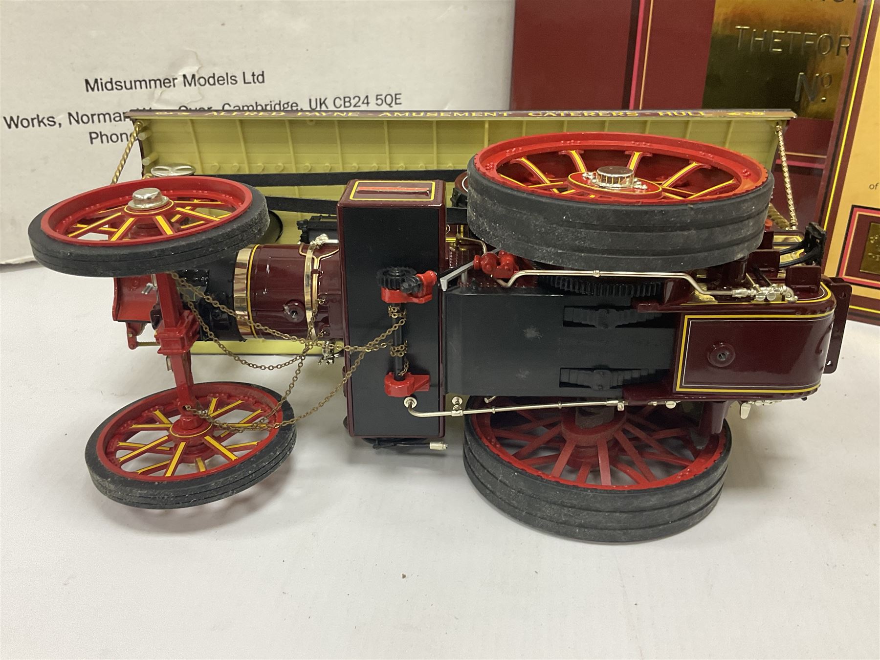 Midsummer Models 1:24 scale model Burrell Showman’s Engine No.2804 ‘The White Rose of York’ limited edition 856/999, with certificate of authenticity and original boxes 