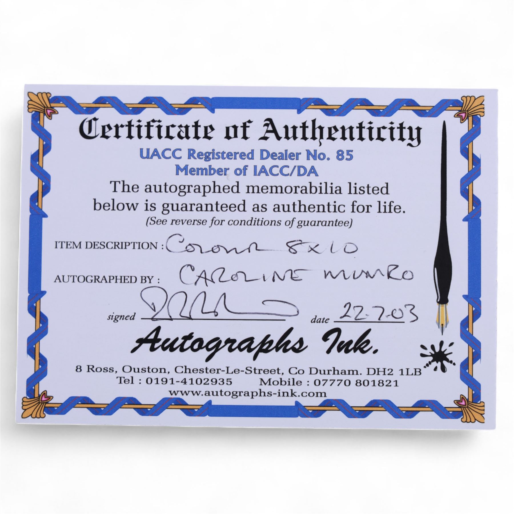 Eight James Bond signed 10 x 8